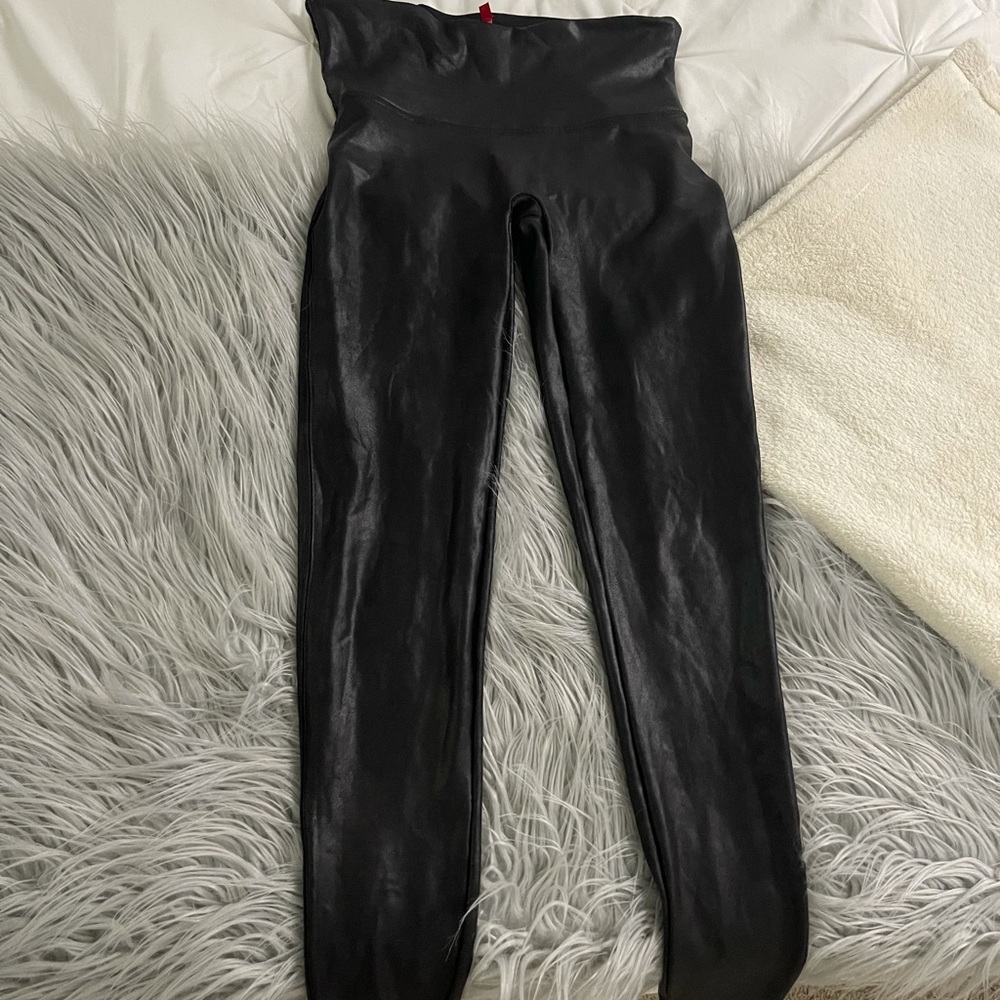 Spanx faux leather leggings